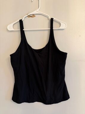 lululemon athletica Black Scoop Neck Tank Top